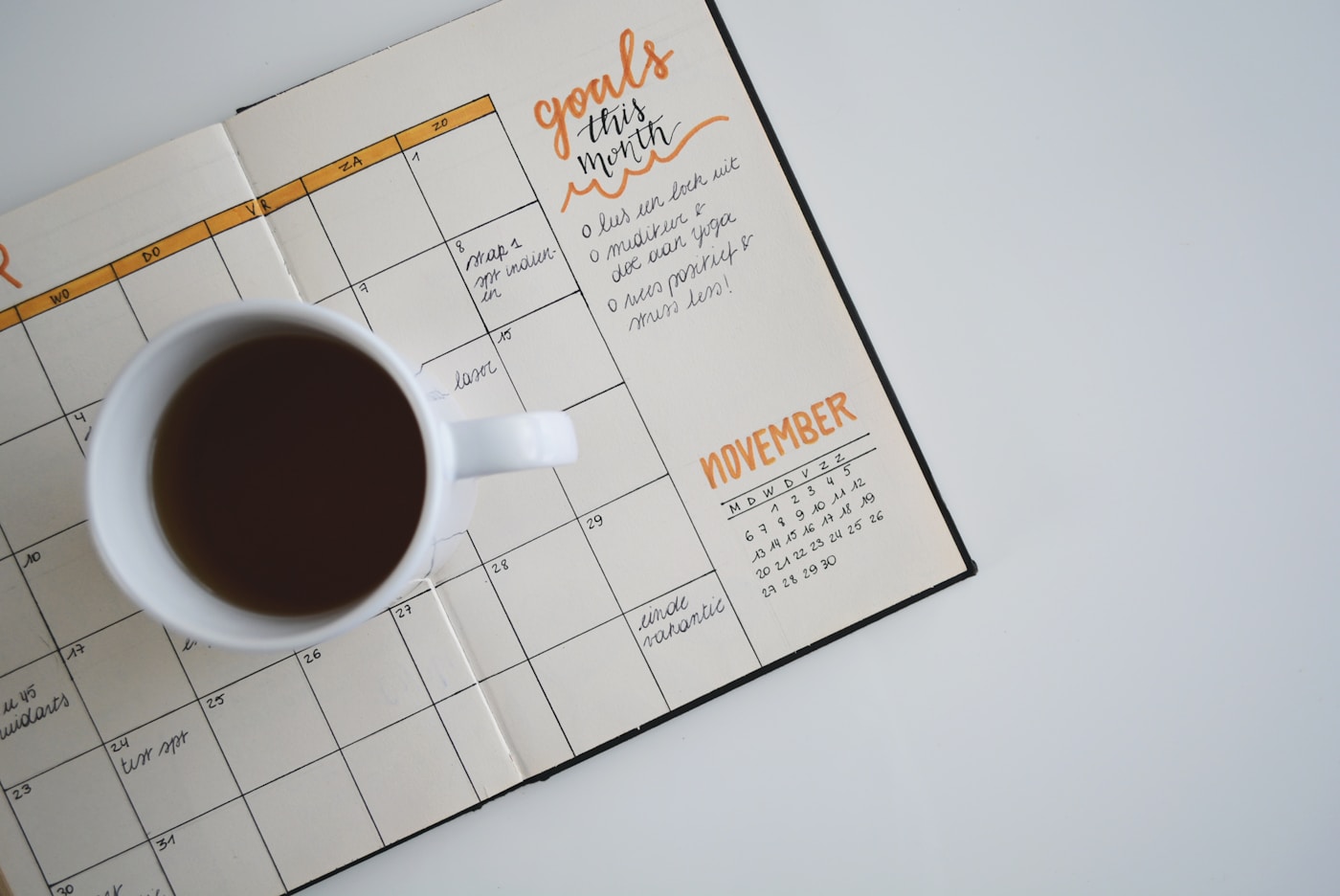 Open planner representing automated appointment scheduling